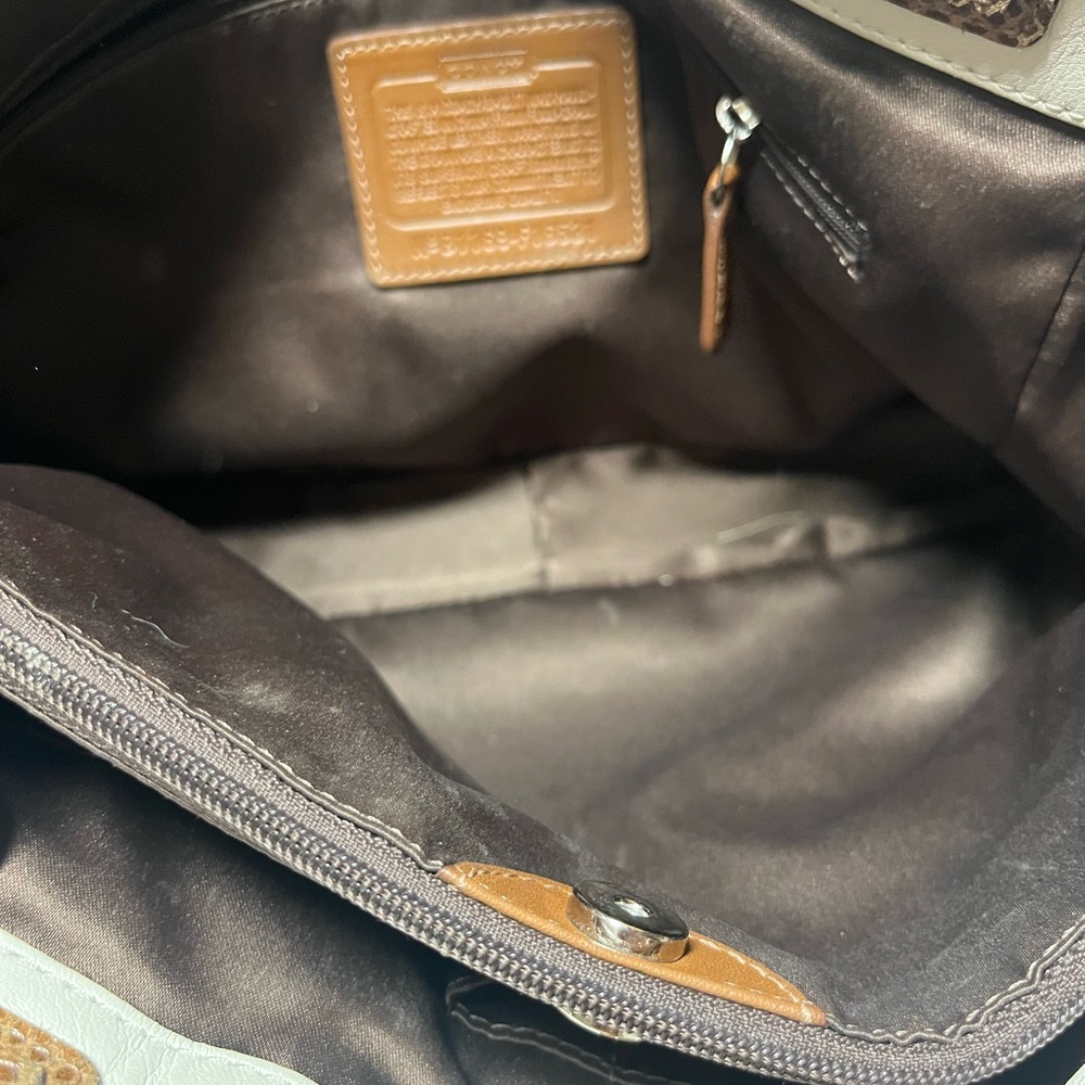 Coach Penelope White Leather Satchel F16531 - Picture 6 of 14